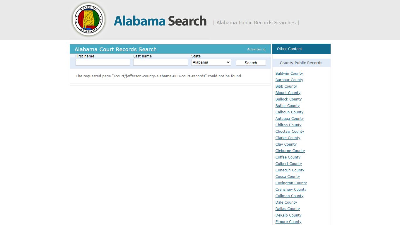 Jefferson County, Alabama – Court Records | Alabama - AL Search